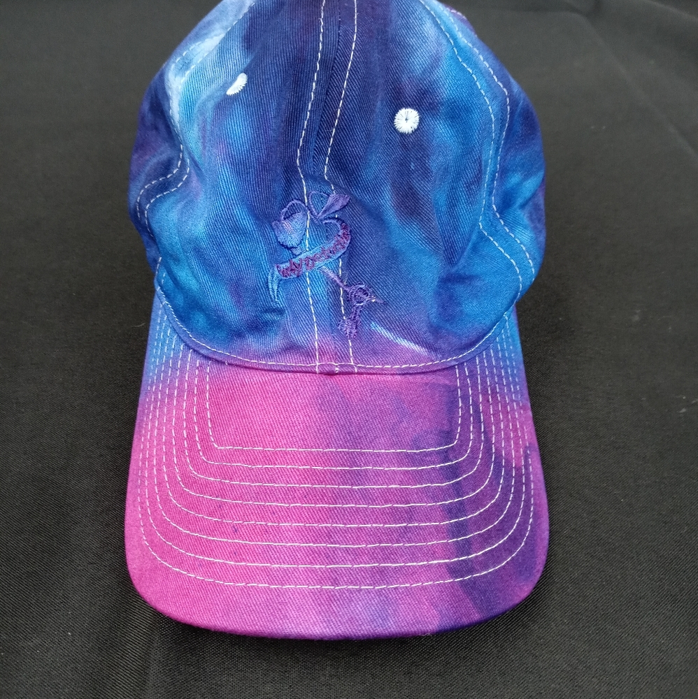 Breast Cancer Awareness Custom Tie-Dye Cap Hat!!
